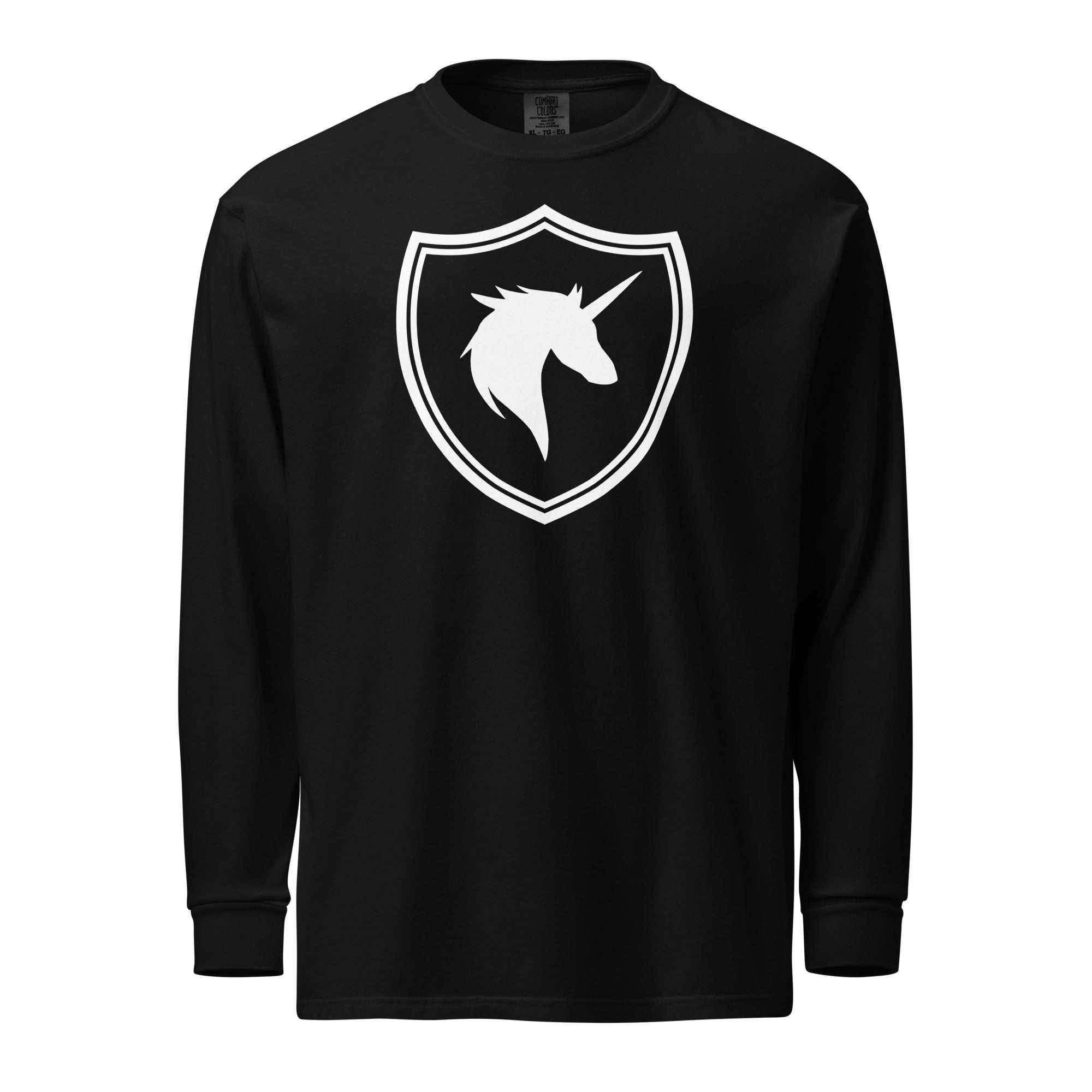 British Unicorn Shield | Garment-dyed Long-Sleeve Shirt