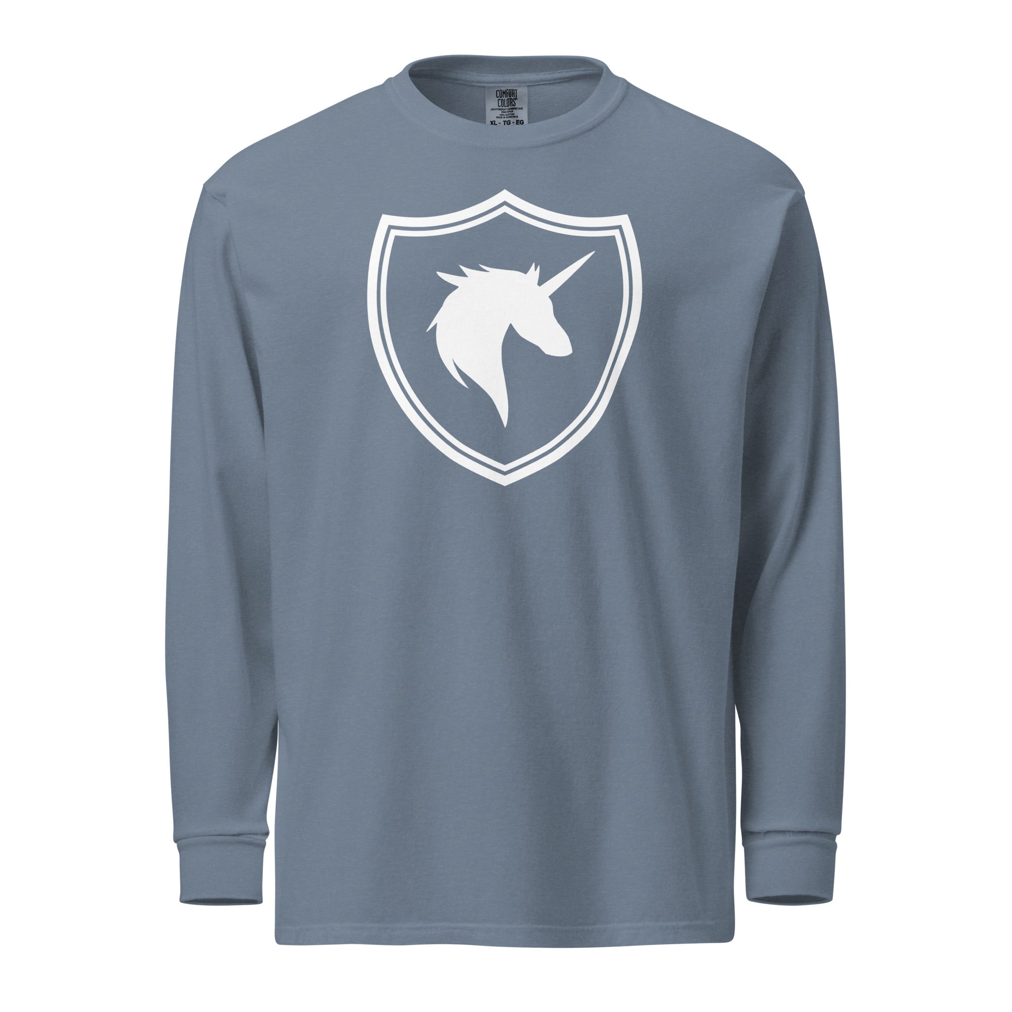 British Unicorn Shield | Garment-dyed Long-Sleeve Shirt
