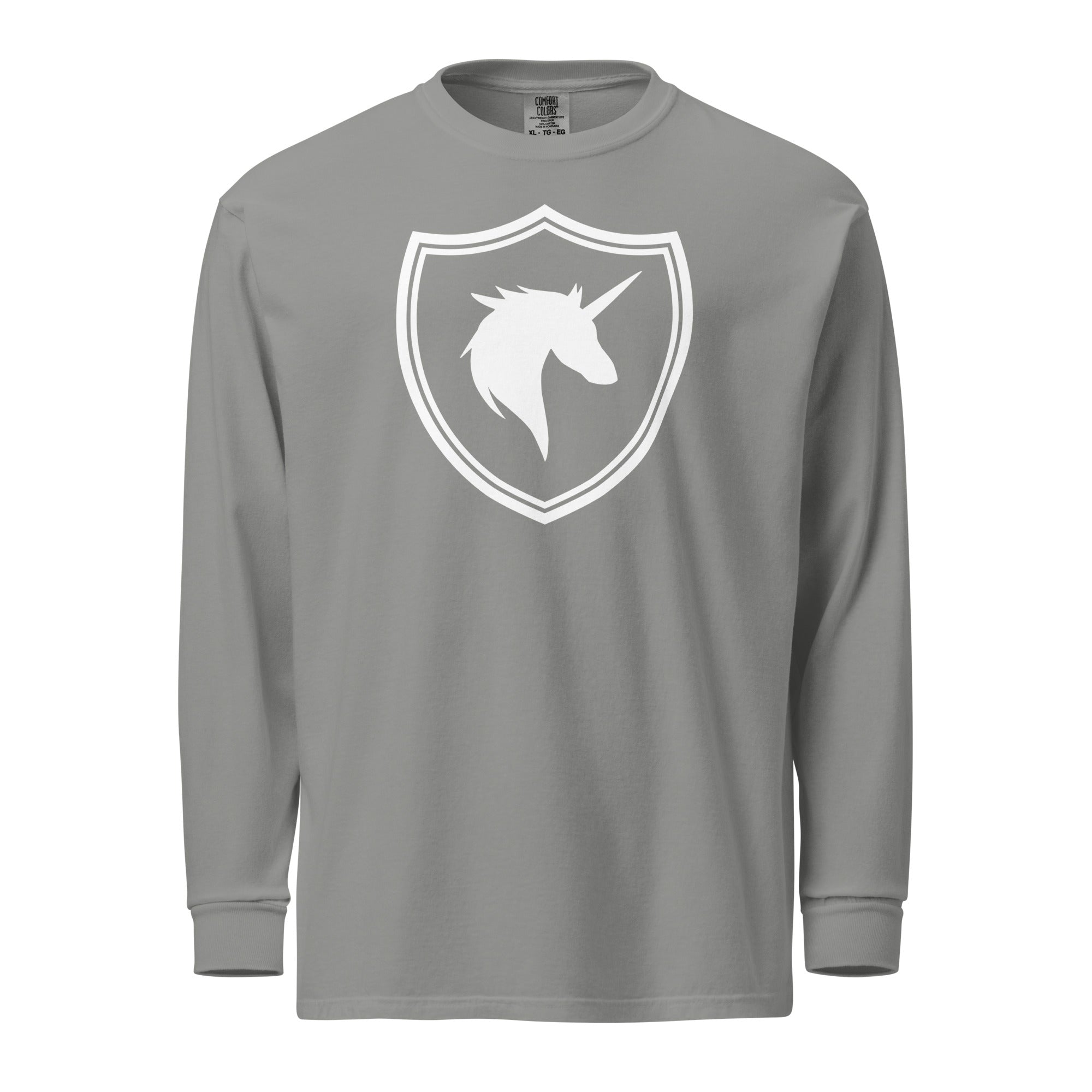 British Unicorn Shield | Garment-dyed Long-Sleeve Shirt