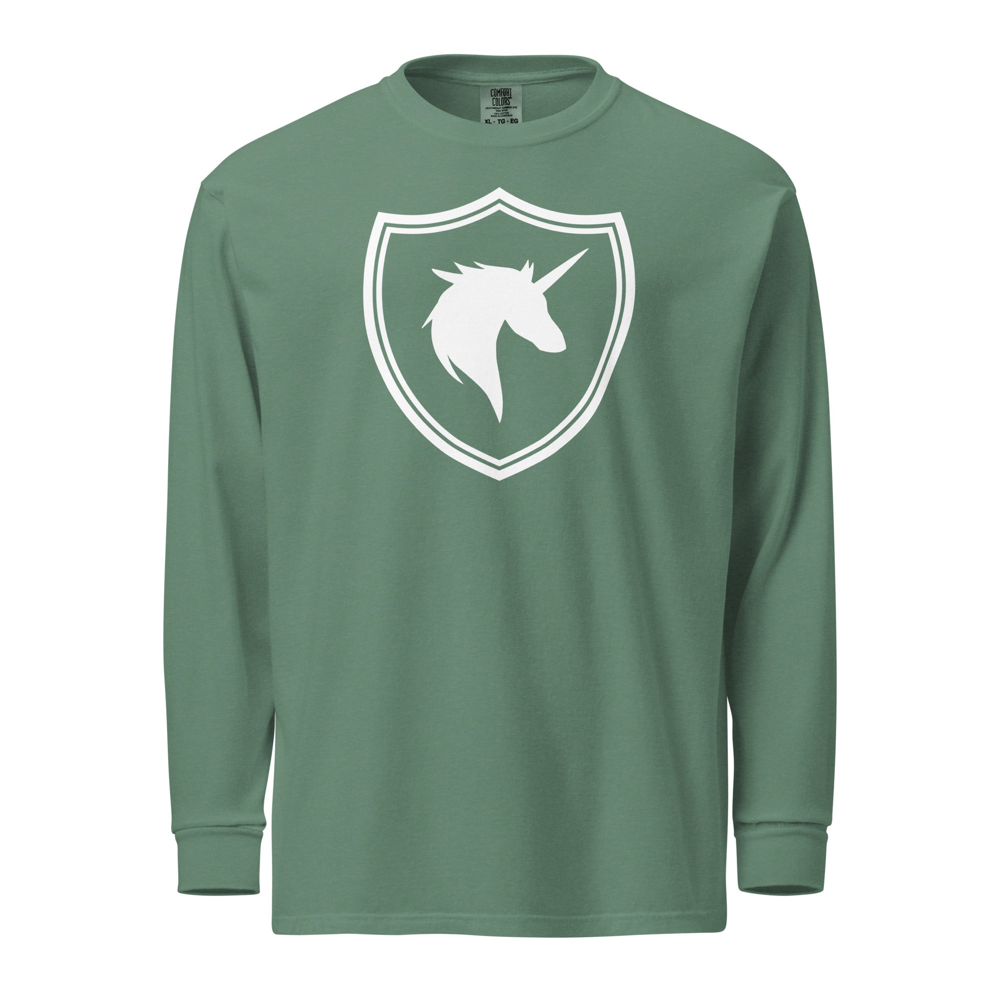 British Unicorn Shield | Garment-dyed Long-Sleeve Shirt