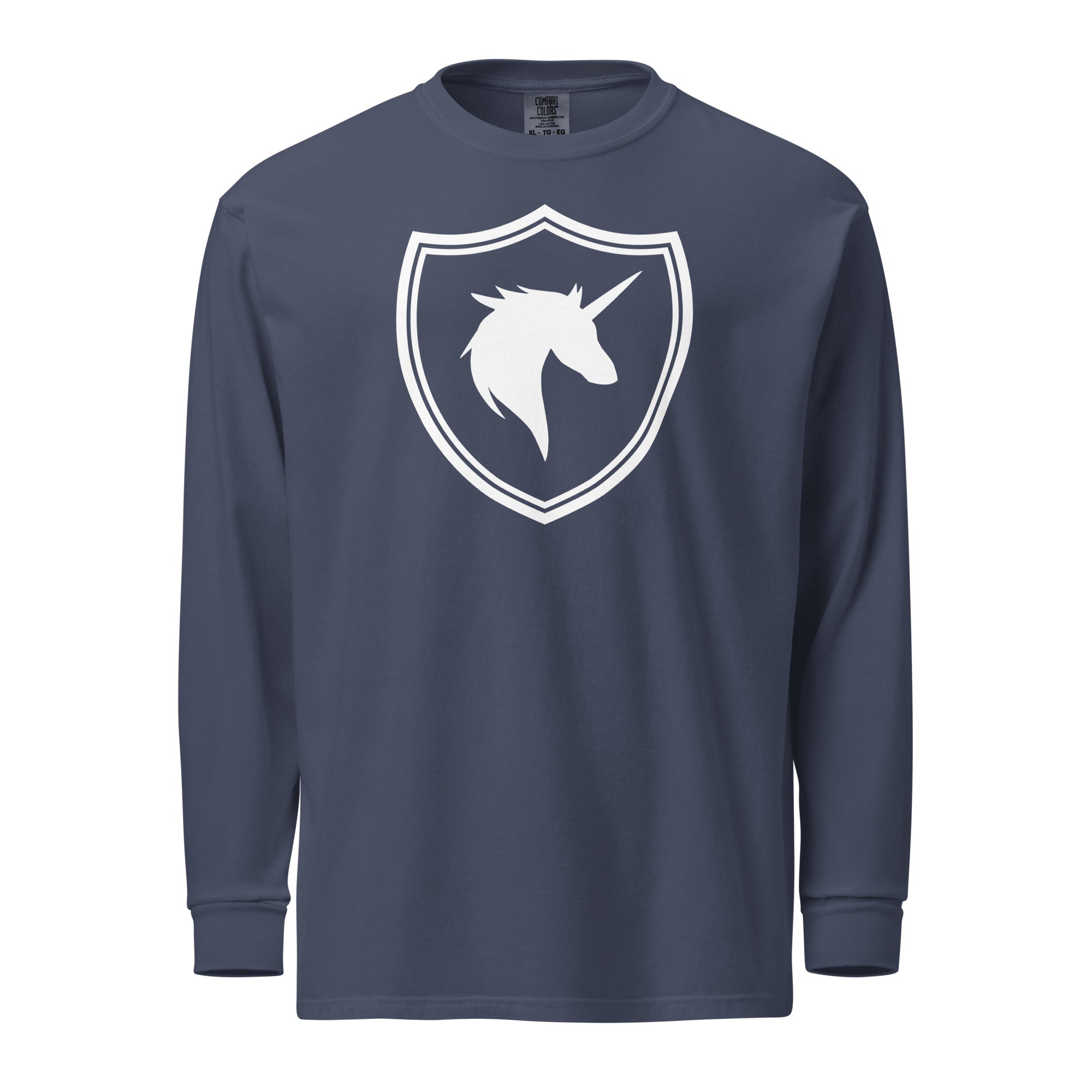 British Unicorn Shield | Garment-dyed Long-Sleeve Shirt
