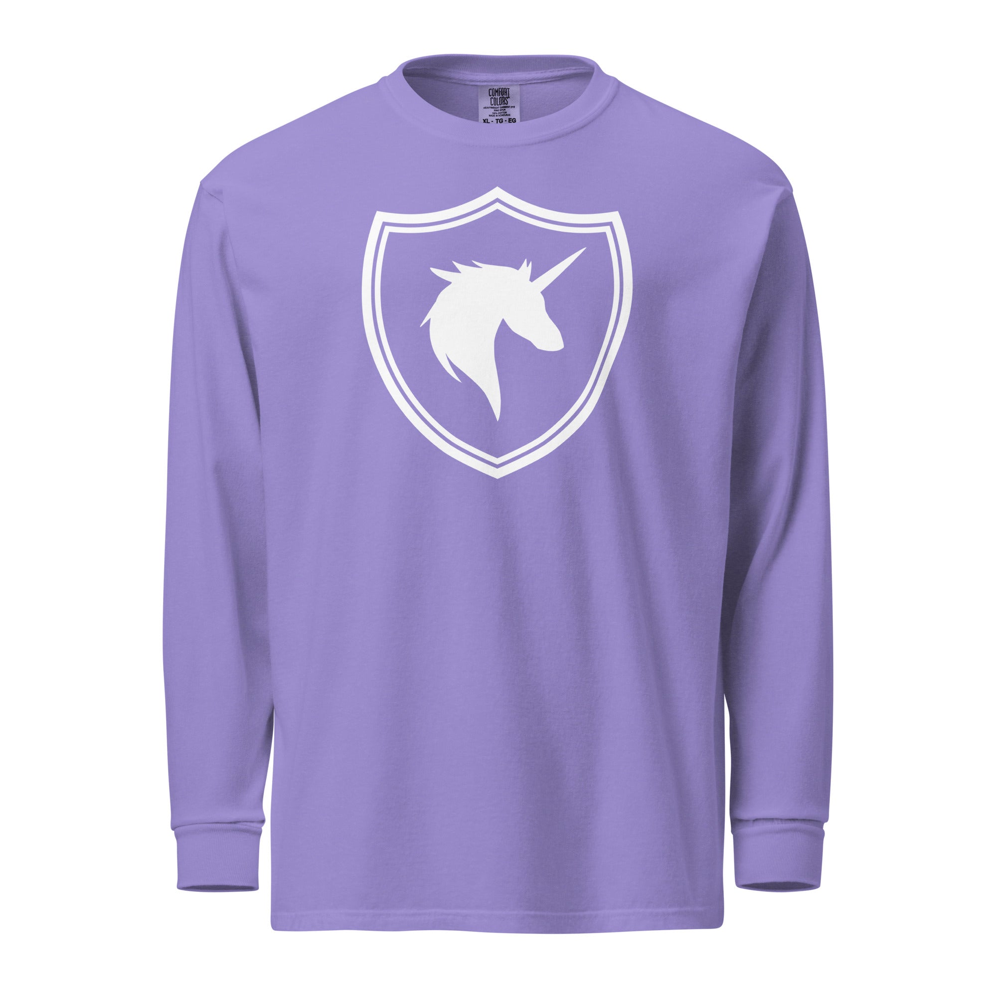 British Unicorn Shield | Garment-dyed Long-Sleeve Shirt
