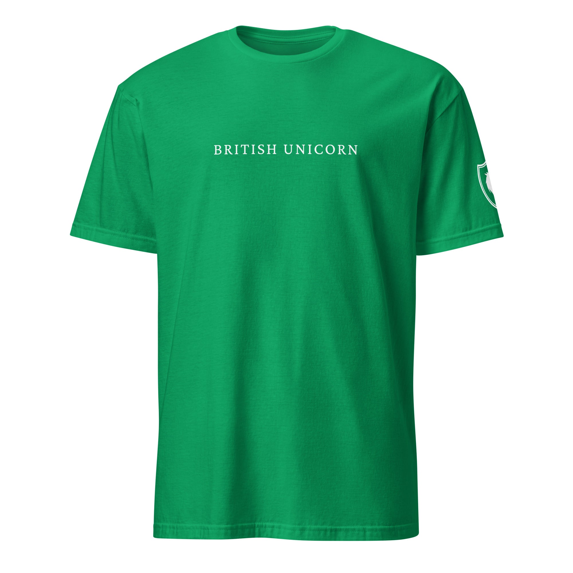 British Unicorn Tee with Shield on Sleeve