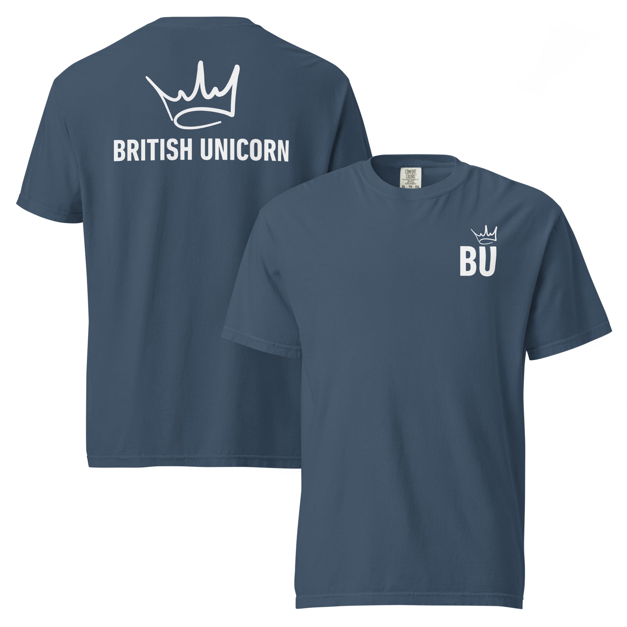 British Unicorn | BU Crown | Garment-dyed Heavyweight Tee