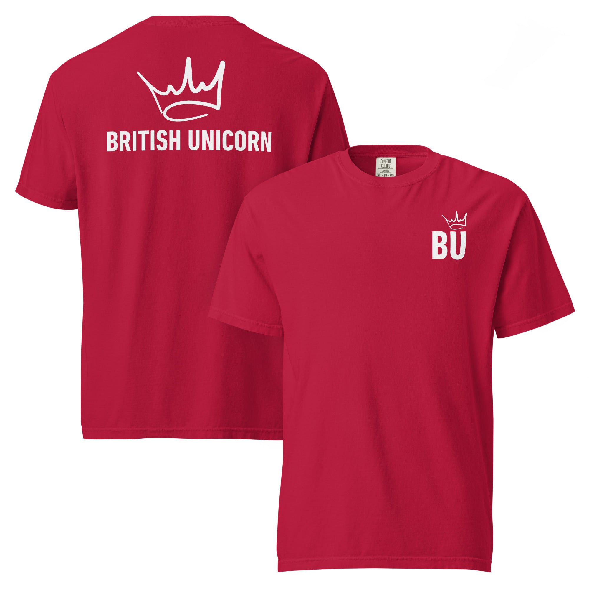 British Unicorn | BU Crown | Garment-dyed Heavyweight Tee