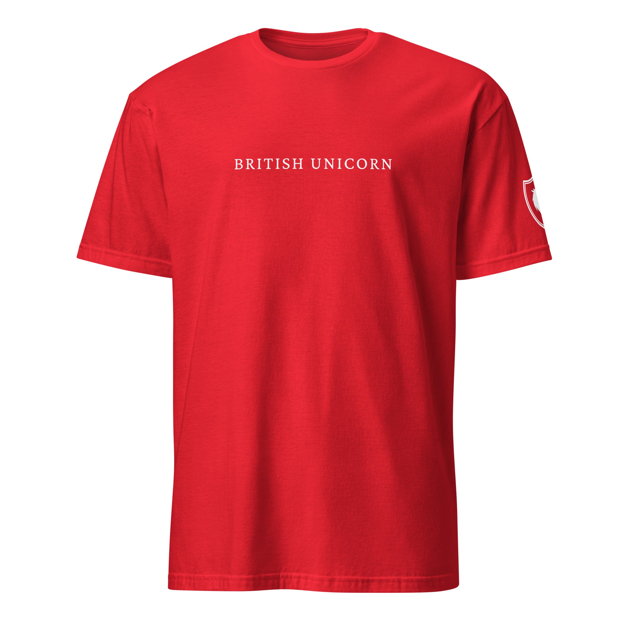 British Unicorn Tee with Shield on Sleeve