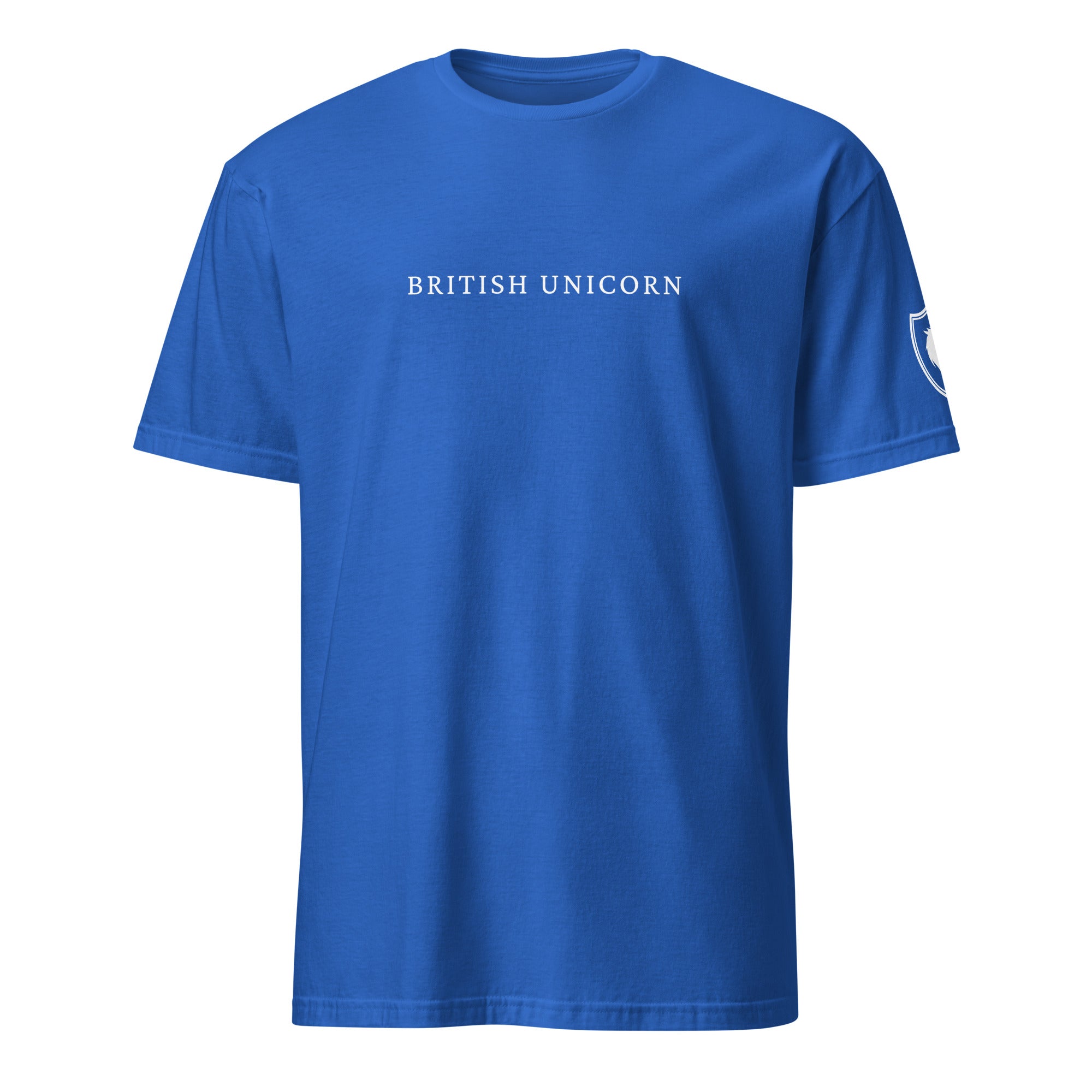 British Unicorn Tee with Shield on Sleeve