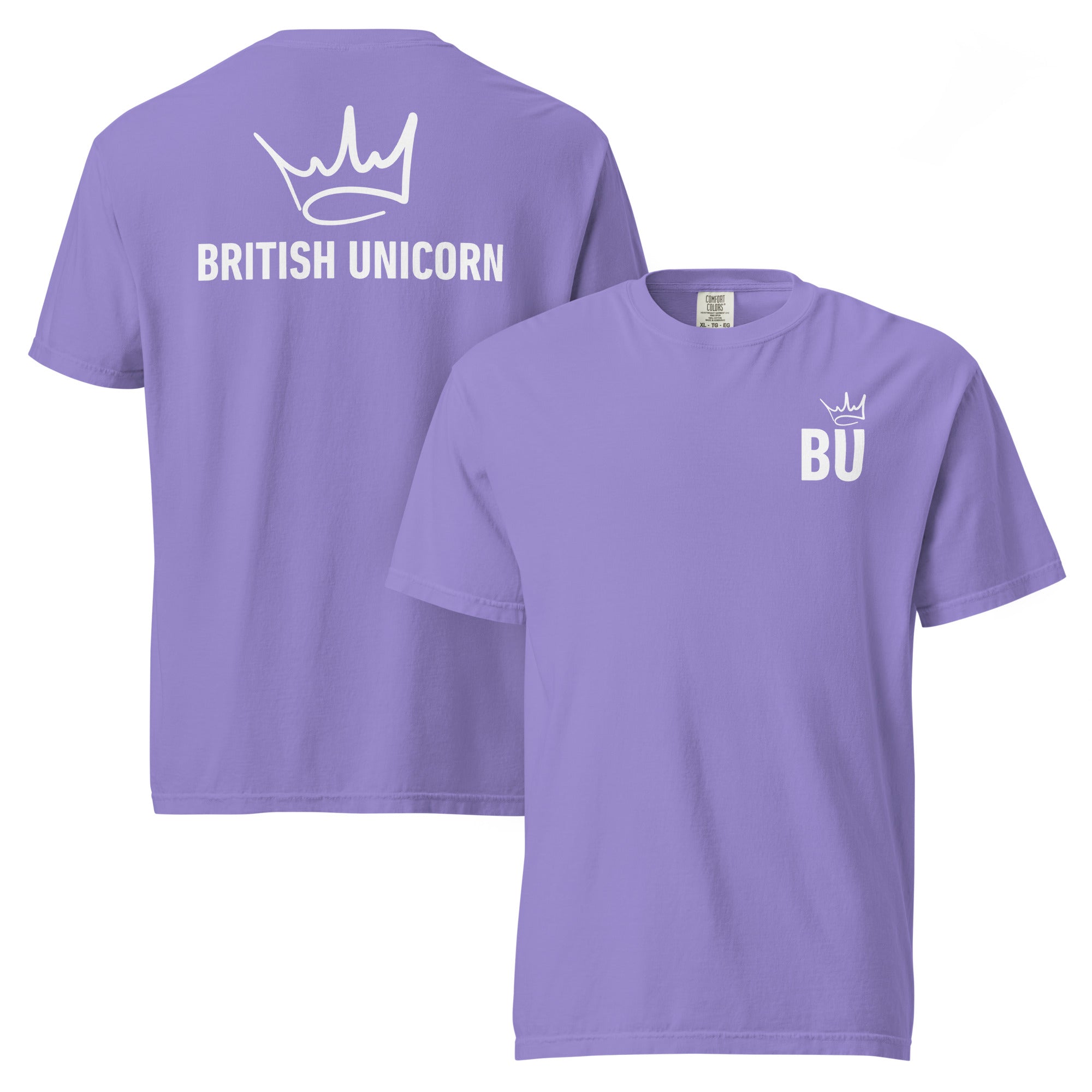 British Unicorn | BU Crown | Garment-dyed Heavyweight Tee